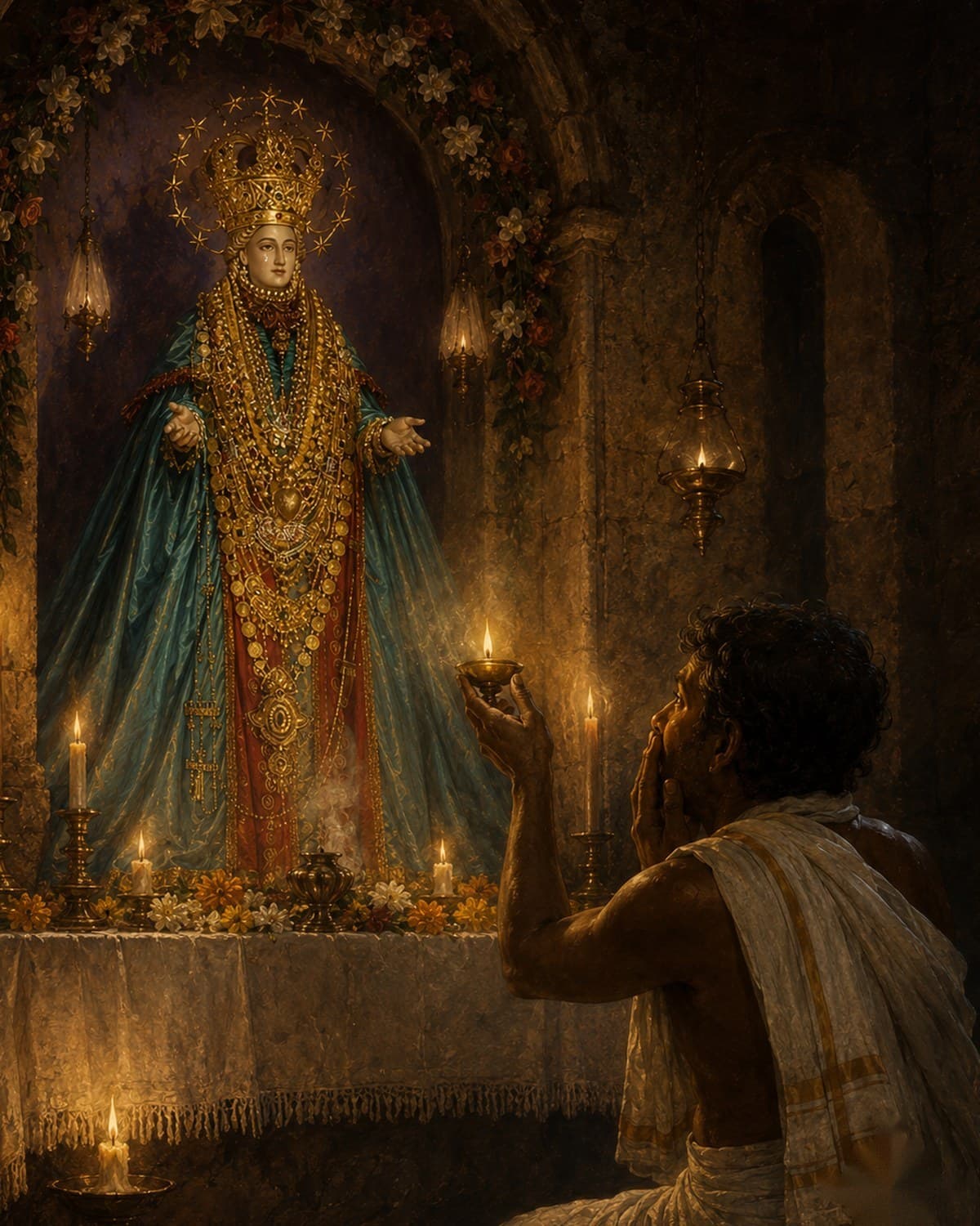The statue of Our Lady of the Assumption at Vadakkankulam, as the parish remembers the forenoon of 21 October 1803.